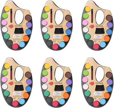 Kit4Curious Water Color Set 12 Color + Artist Paint Brush (Pack of 6) Birthday return gift pack
Kit4Curious Water Color Set 12 Color + Artist Paint Brush (Pack of 6) Birthday return gift pack