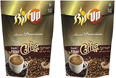 RiseUpCoffee RiseUp Aroma Premium Fresh Filter Coffee Powder, 250g (Pack of 2) Filter Coffee 500 g(Pack of 2, Caramel Flavoured)
RiseUpCoffee RiseUp Aroma Premium Fresh Filter Coffee Powder, 250g (Pack of 2) Filter Coffee 500 g(Pack of 2, Caramel Flavoured)