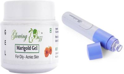 Glowing Buzz Combo of marigold gel and Blackhead Remover facial pore cleaner(Set of 2)