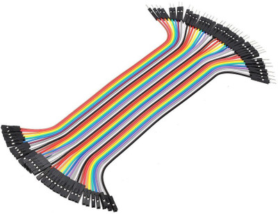DIY MALE TO FEMALE JUMPER WIRE BUNDLE 20 CM (40PCS)(MULTICOLOR) Educational Electronic Hobby Kit
DIY MALE TO FEMALE JUMPER WIRE BUNDLE 20 CM (40PCS)(MULTICOLOR) Educational Electronic Hobby Kit