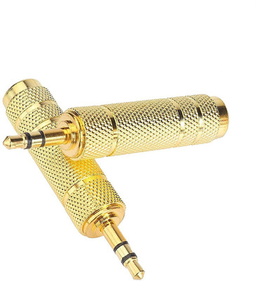 secro Pack of 2 (Golden) 3.5mm Stereo Male to 6.3mm Stereo Female Adapter Converter(Golden)
secro Pack of 2 (Golden) 3.5mm Stereo Male to 6.3mm Stereo Female Adapter Converter(Golden)