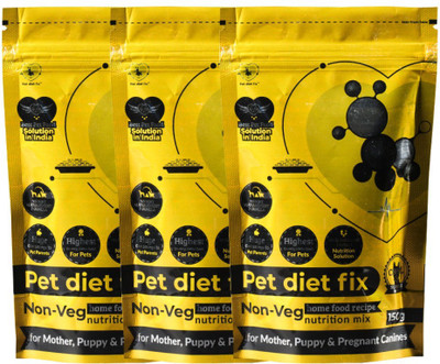 petdietfix Adult Pregnant and Puppy Dog Food Non Vegetarian (Mix and Serve with Home made Food) Chicken 150 g Dry Dog Food(Pack of 3)
petdietfix Adult Pregnant and Puppy Dog Food Non Vegetarian (Mix and Serve with Home made Food) Chicken 150 g Dry Dog Food(Pack of 3)