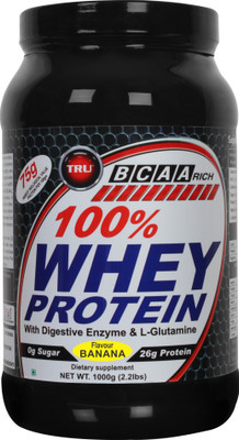 TRU WHEY PROTEIN Whey Protein(1000 g, Banana)
