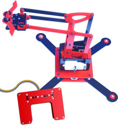 Kit4Curious Remote controlled Robotic Arm complete kit, Full functioning robotic arm project kit(Multicolor)