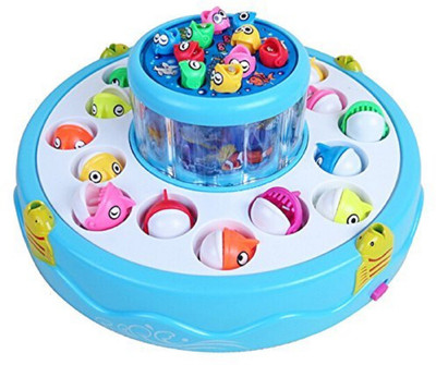 JAYNIL ENTERPRISE Fishing Fish Catching Game with 26 Pcs of Fish, 2 Rotary Fishing Pond & 4 Pods Includes Music and Lights Function (Assorted Color)
JAYNIL ENTERPRISE Fishing Fish Catching Game with 26 Pcs of Fish, 2 Rotary Fishing Pond & 4 Pods Includes Music and Lights Function (Assorted Color)