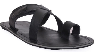 Mardi Gras Men Black Sandals