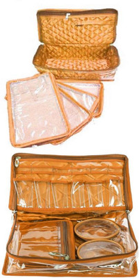 shivanshshine Pack Of 2 Pc Satin Pouch Necklace Jewellery Makeup Storage Vanity Box (Golden) Jewellery Organizer Vanity Box(Golden)
shivanshshine Pack Of 2 Pc Satin Pouch Necklace Jewellery Makeup Storage Vanity Box (Golden) Jewellery Organizer Vanity Box(Golden)