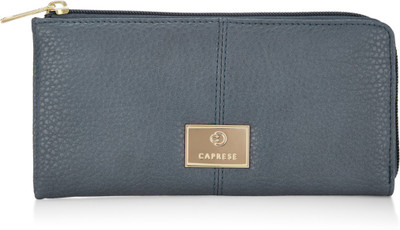 Caprese Women Casual Grey Artificial Leather Wallet(6 Card Slots), Navy