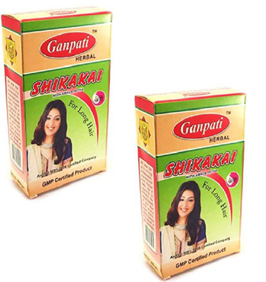 Ganpati Herbal Shikakai With Amla & Ritha Natural Hair Powder(300 g)