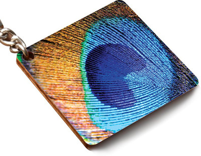 CRAZYINK KCSQUARE-PEACOCK Key Chain
