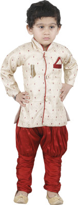 JBN Creation Boys Festive & Party, Wedding Kurta and Pyjama Set(Gold Pack of 1, Gold & maroon
JBN Creation Boys Festive & Party, Wedding Kurta and Pyjama Set(Gold Pack of 1, Gold & maroon