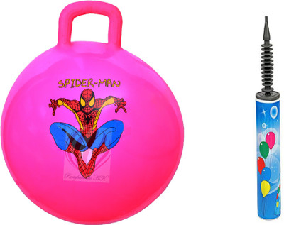 PartyballoonsHK Spiderman-Pink -Hopper Ball For Kids Ages 3-6 (Hippity Hop Ball, Hopping Ball, Bouncy Ball With Handles, Sit & Bounce, Kangaroo Bouncer, Jumping Ball, 18 Inches, With Pump(Multicolor)
PartyballoonsHK Spiderman-Pink -Hopper Ball For Kids Ages 3-6 (Hippity Hop Ball, Hopping Ball, Bouncy Ball With Handles, Sit & Bounce, Kangaroo Bouncer, Jumping Ball, 18 Inches, With Pump(Multicolor)