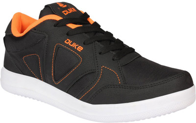 Duke Sneakers For Men(Black, Orange, Black and orange