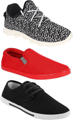 Chevit Combo Pack of 3 Casual & Sports Shoes (Loafers & Sneakers Shoes) Casuals For Men(Multicolor, Black;white & red
Chevit Combo Pack of 3 Casual & Sports Shoes (Loafers & Sneakers Shoes) Casuals For Men(Multicolor, Black;white & red