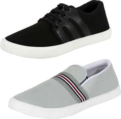 Dagcros Sneakers For Men(Black, Grey