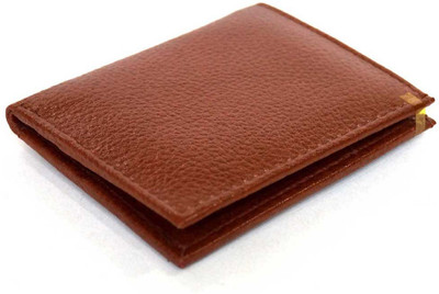 Moda Boys Tan Genuine Leather Wallet(6 Card Slots)