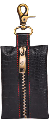 TVJ Men Black Artificial Leather Wallet(1 Card Slot)