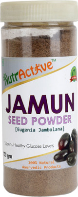 NutrActive Jamun Seed Powder (Eugenia Jambolana) 150gm(150 g)