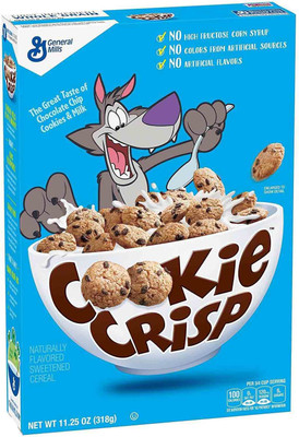 General Mills Cookie Crisp Chocolate Chip Flavored Cereal - 318g (11.25oz)(318 g, Box)
General Mills Cookie Crisp Chocolate Chip Flavored Cereal - 318g (11.25oz)(318 g, Box)