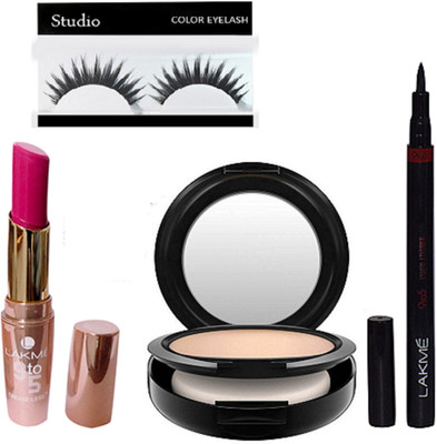 studio Of Eyelashes, 9 to 5 Creaseless 09 Lipstick With Pen Eyeliner & S.Fix Compact(Set of 4)
studio Of Eyelashes, 9 to 5 Creaseless 09 Lipstick With Pen Eyeliner & S.Fix Compact(Set of 4)