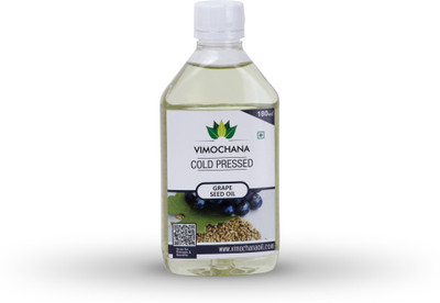 vimochana Cold Pressed Grape Seed Oil Extract Oil Plastic Bottle(180 ml)
