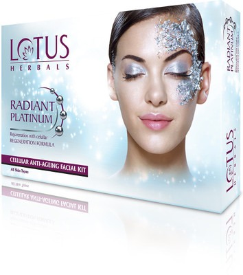 Lotus Radiant Platinum Cellular Anti-Ageing Facial Kit 37 g(Set of 4)