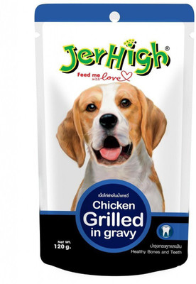 Jerhigh Jerhigh Grilled Chicken in Gravy 120g(Pack of 10) Chicken Dog Treat(120 g, Pack of 10)
Jerhigh Jerhigh Grilled Chicken in Gravy 120g(Pack of 10) Chicken Dog Treat(120 g, Pack of 10)