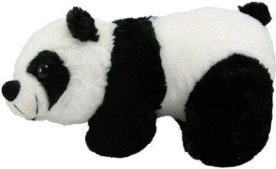Shopfloor.XYZ Panda Stuffed Soft Plush Toy, Black/White - 23 cm(BLACK AND WHITE)