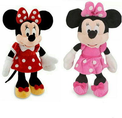 soniya Enterprises Minnie mouse - 52 cm(Pink, Red, Multicolor), Multicolor;pink;red