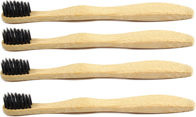 Being Trendy Biodegradable Bamboo Toothbrush for Adults:: Eco Toothbrushes | 100% Biodegradable Handle | Black Charcoal Medium Bristles | Recyclable (Pack of 4) Medium Toothbrush(Pack of 4)
Being Trendy Biodegradable Bamboo Toothbrush for Adults:: Eco Toothbrushes | 100% Biodegradable Handle | Black Charcoal Medium Bristles | Recyclable (Pack of 4) Medium Toothbrush(Pack of 4)