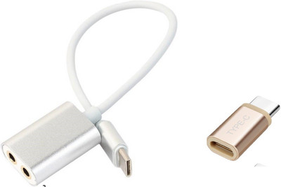 OLECTRA Premium Series type c headphone splitter(silver) with type c adapter (golden) USB Adapter(Silver, golden)
OLECTRA Premium Series type c headphone splitter(silver) with type c adapter (golden) USB Adapter(Silver, golden)