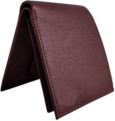 insta service Men Brown Artificial Leather Wallet(10 Card Slots)