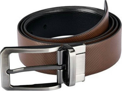 new balts Men Brown, Black Genuine Leather Belt