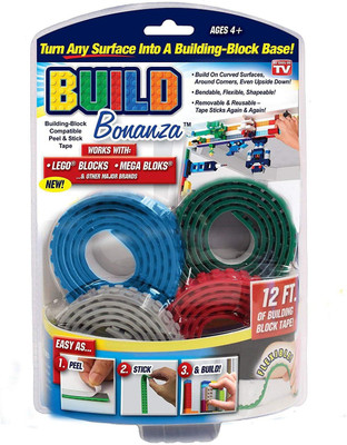 Shopat7 Build Bonanza Self Adhesive Tape Works Building Block (4 Piece)(Multicolor)
Shopat7 Build Bonanza Self Adhesive Tape Works Building Block (4 Piece)(Multicolor)