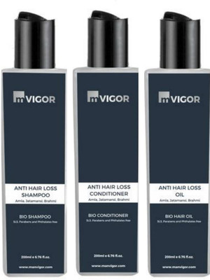 mVIGOR Men Anti Hair Fall Kit with Jatamansi Bhringraj and Brahmi(Set of 3)
mVIGOR Men Anti Hair Fall Kit with Jatamansi Bhringraj and Brahmi(Set of 3)