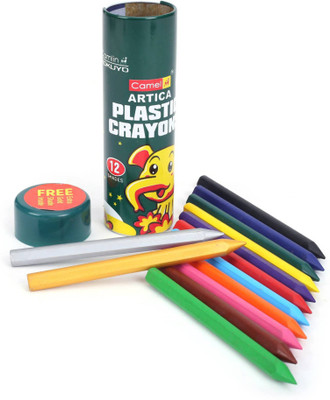 Camlin Camel Plastic Crayons(Multicolor)