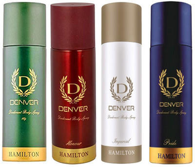 Denver HAMILTON DEODORANT 165 ML+IMPERIAL DEODORANT 165 ML+HONOUR DEODORANT 165 ML+PRIDE DEODORANT 165 ML Deodorant Spray - For Men & Women(165 ml, Pack of 4)
Denver HAMILTON DEODORANT 165 ML+IMPERIAL DEODORANT 165 ML+HONOUR DEODORANT 165 ML+PRIDE DEODORANT 165 ML Deodorant Spray - For Men & Women(165 ml, Pack of 4)