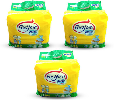 Feelfree ADULT PANT TYPE DIAPERS , SIZE SMALL-MEDIUM, 11 PCS. PACK, SET OF 3 PACKS, FOR WAIST SIZE 22-35 INCHES - S - M(33 Pieces)
Feelfree ADULT PANT TYPE DIAPERS , SIZE SMALL-MEDIUM, 11 PCS. PACK, SET OF 3 PACKS, FOR WAIST SIZE 22-35 INCHES - S - M(33 Pieces)