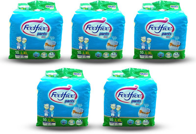 Feelfree ADULT PANT TYPE DIAPERS, SIZE LARGE-XL, 10 PCS. PACK, SET OF 5 PACKS, FOR WAIST SIZE 32"-48" INCHES, TOTAL 50 PANTS - L - XL(50 Pieces)
Feelfree ADULT PANT TYPE DIAPERS, SIZE LARGE-XL, 10 PCS. PACK, SET OF 5 PACKS, FOR WAIST SIZE 32"-48" INCHES, TOTAL 50 PANTS - L - XL(50 Pieces)