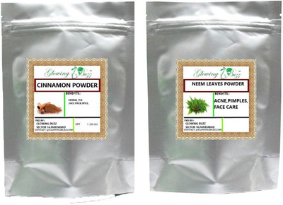 Glowing Buzz Combo of cinnamon powder 200 grams and neem leaves powder 200 grams(400 g)
Glowing Buzz Combo of cinnamon powder 200 grams and neem leaves powder 200 grams(400 g)