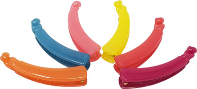 Evolution Banana Clips Thick Curved Glossy Rainbow Colors, Medium size (Pack of 6) Banana Clip(Multicolor)
Evolution Banana Clips Thick Curved Glossy Rainbow Colors, Medium size (Pack of 6) Banana Clip(Multicolor)