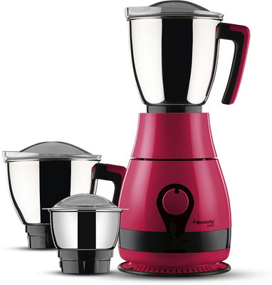Butterfly Pebble Plus 3J Mixer Grinder, 750Watts 750 W Juicer Mixer Grinder(Pink, 3 Jars)
Butterfly Pebble Plus 3J Mixer Grinder, 750Watts 750 W Juicer Mixer Grinder(Pink, 3 Jars)