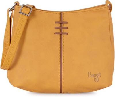 Baggit Women Casual Tan PU Sling Bag