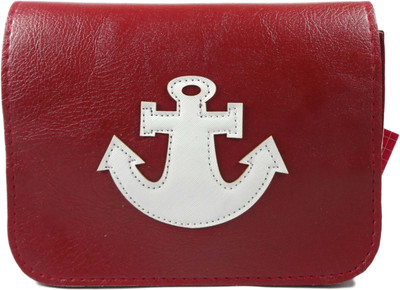 SB Women Casual Maroon PU Sling Bag