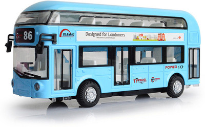 Emob Double Decker Die Cast Metal Body Blue Luxury Bus with Real Sound and LED Light with Pull Back and Door Opening Feature(Blue)
Emob Double Decker Die Cast Metal Body Blue Luxury Bus with Real Sound and LED Light with Pull Back and Door Opening Feature(Blue)