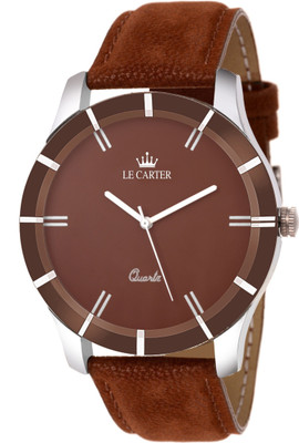 Le Carter LCW-4004 Leather Strap Stylish Watch - For Men