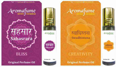 Aromafume 7 Chakra Perfume Oil Roll On Set (Sahasrara & Swadhistana) 8 ml Each Floral Attar(Woody)
Aromafume 7 Chakra Perfume Oil Roll On Set (Sahasrara & Swadhistana) 8 ml Each Floral Attar(Woody)