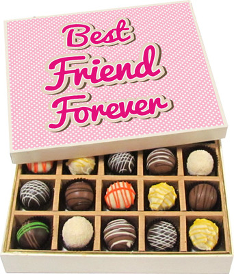 Chocholik Friendship Gift - Best Friend Forever - Dark, Milk, White Chocolate - 20pc Truffles(300 g)
Chocholik Friendship Gift - Best Friend Forever - Dark, Milk, White Chocolate - 20pc Truffles(300 g)