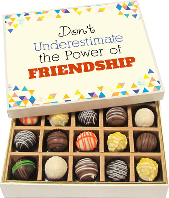 Chocholik Friendship Gift - Power of Friendship - Dark, Milk, White Chocolate - 20pc Truffles(300 g)
Chocholik Friendship Gift - Power of Friendship - Dark, Milk, White Chocolate - 20pc Truffles(300 g)
