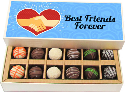 Chocholik Friendship Gift - Best Friends Forever Handshake - Dark, Milk, White Chocolate - 12pc Truffles(180 g)
Chocholik Friendship Gift - Best Friends Forever Handshake - Dark, Milk, White Chocolate - 12pc Truffles(180 g)